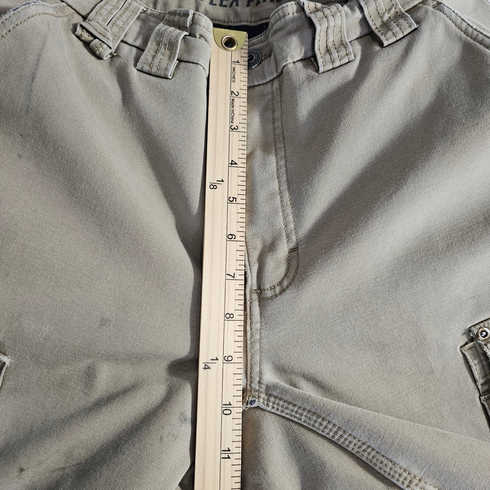 Duluth Trading Flex Fire Hose Cargo Pants Khaki 34x34 Thrashed Fleece Lined - Picture 15 of 16